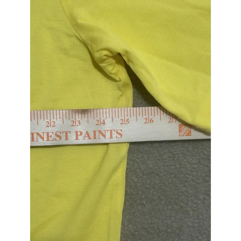 Polo By Ralph Lauren Men's Yellow  Pima Soft Cotton Polo Shirt XL Golf Preppy‎